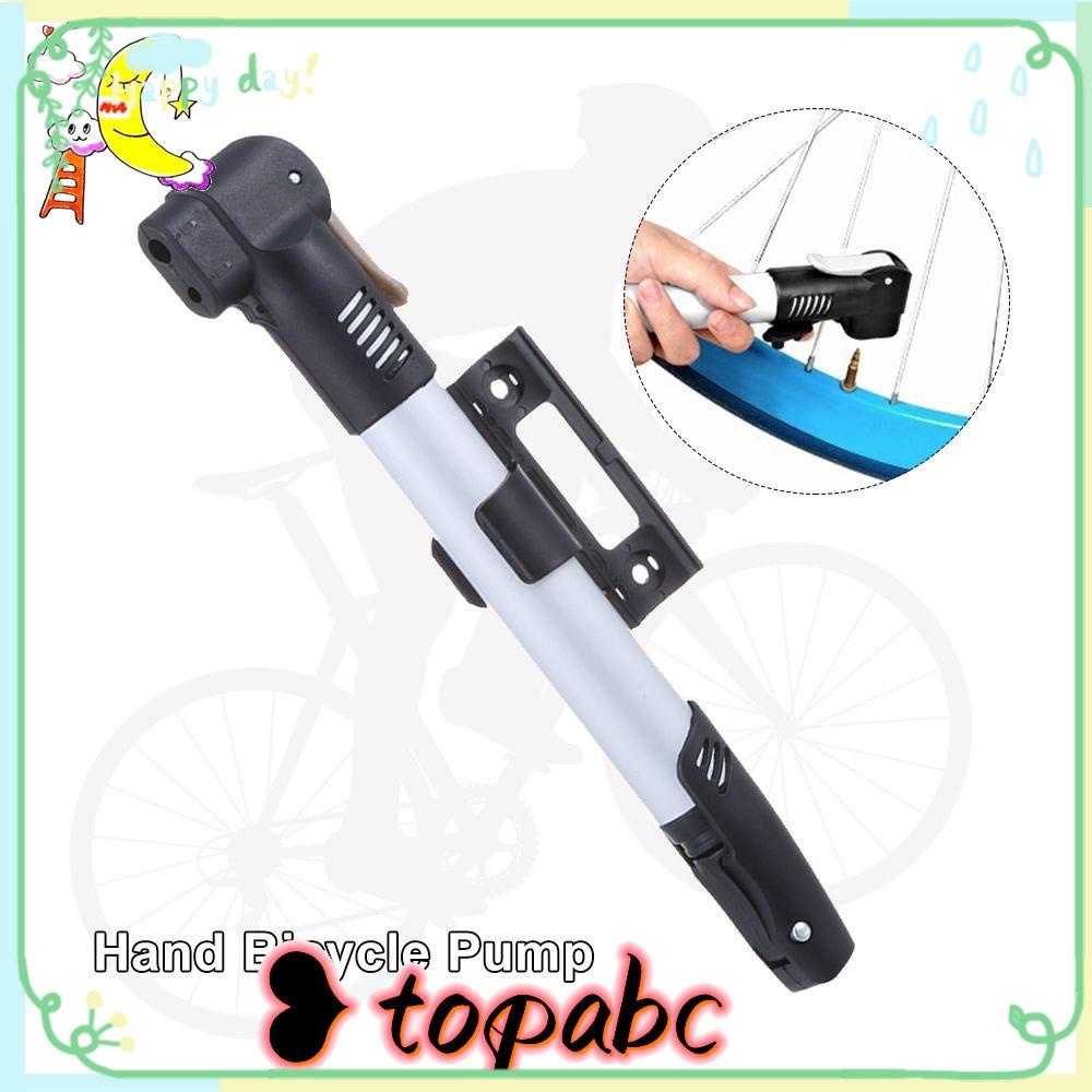 TOP Pompa Sepeda Tangan Desain Kompak Dengan Holder Sport Peralatan Ban Paduan Aluminium Bola Tire Inflator