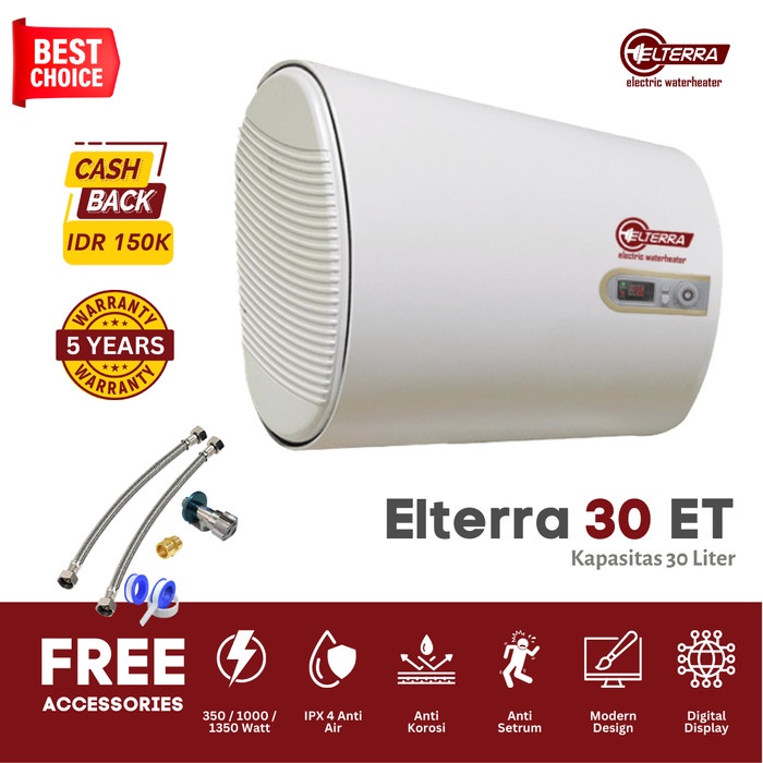 mesin air panas Kamar Mandi Pemanas Air Kamar Mandi Elterra ET 30