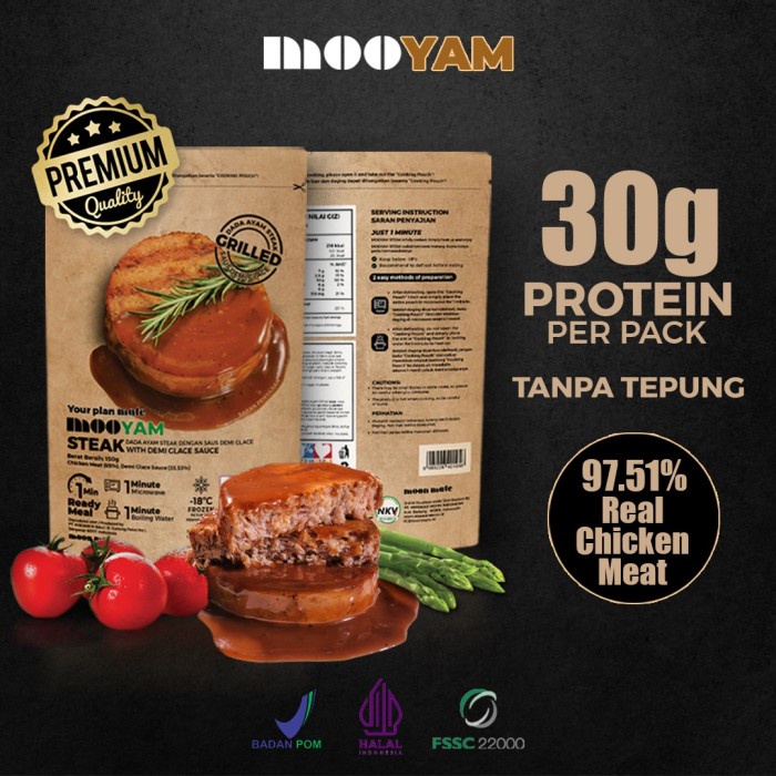 [Moon Mate - Official] MOOYAM (MIX-D) - Original 6 + Spicy 5 + Steak 5 (Advanced) Tanpa tepung / Protein / Gym