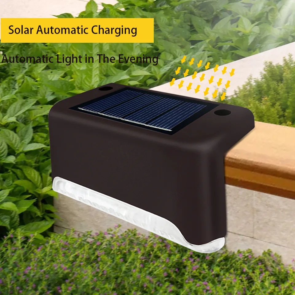 Lampu Hias Tangga LED Solar Sensor Dekorasi Taman Pagar Tahan Air