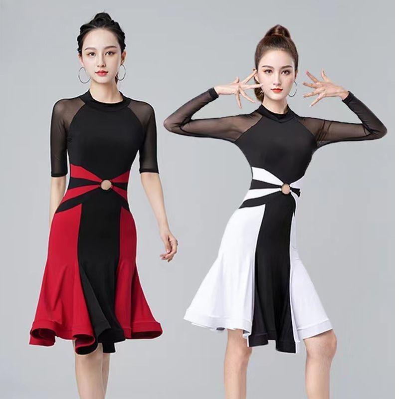 Latin dance Costume New Adult Dance Dress Women's High end Social Dance Performance Dance Dress Nati