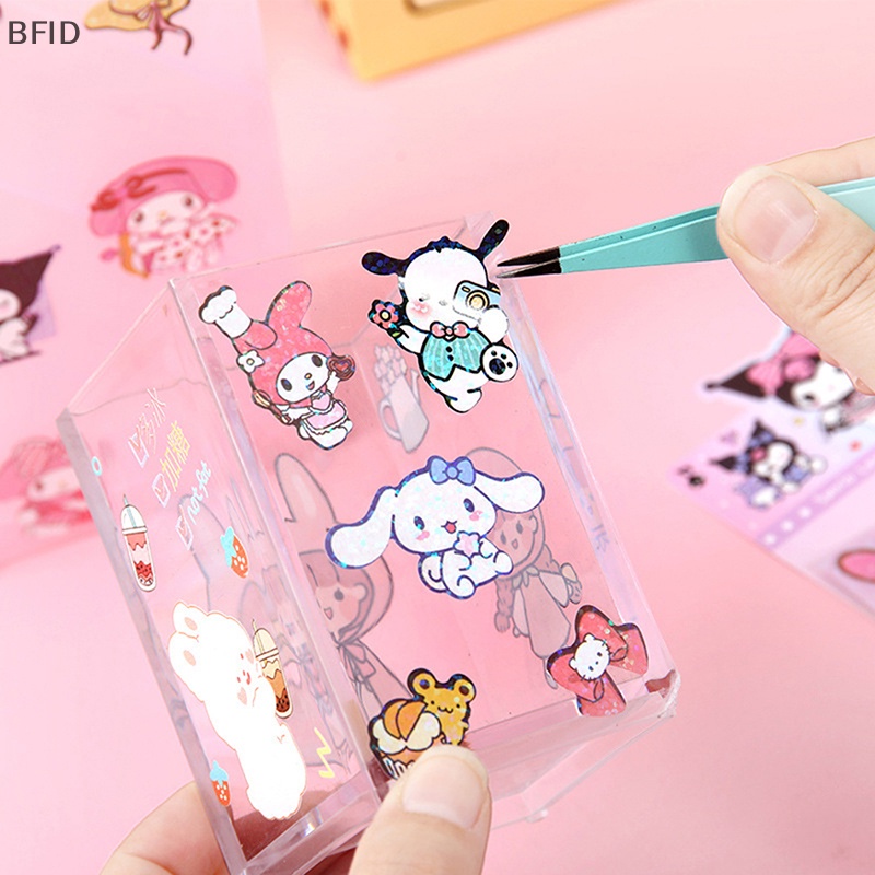 [BFID] 4pcs Guka Sticker Pochacco Kuromi Melody Stiker Kartun Stiker Alat Tulis [ID]