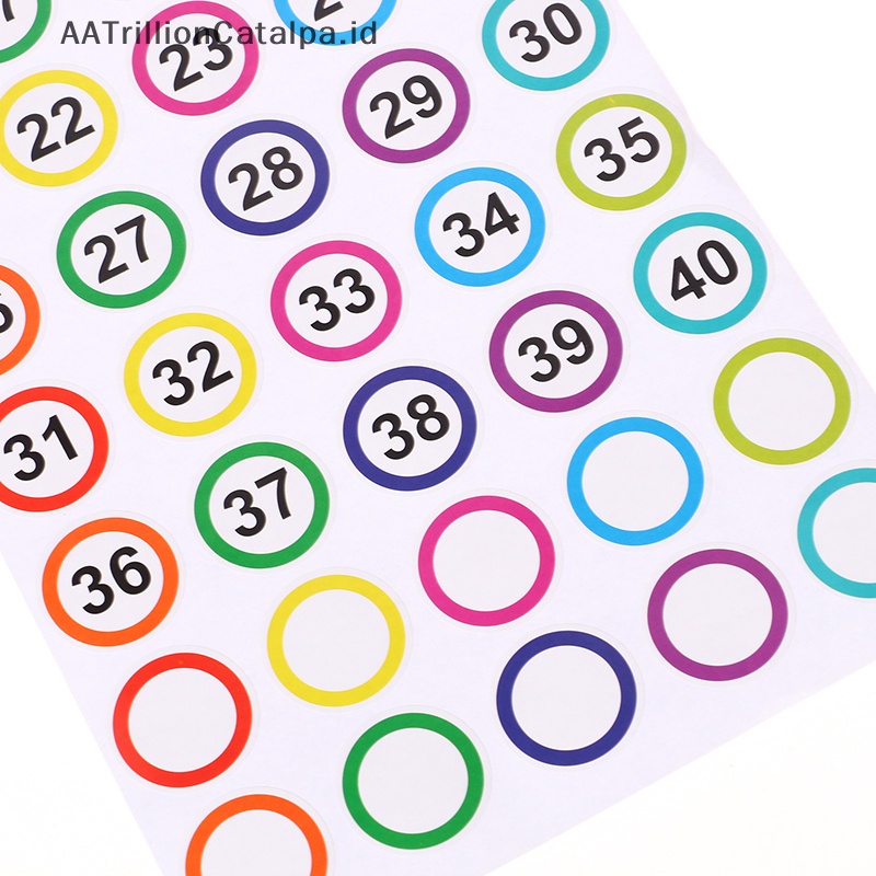 Umakurillion syalatalpa 10lembar/1in stapelelf-adhesive nomer ers kutek ers intiplanner intipum kemenkumham