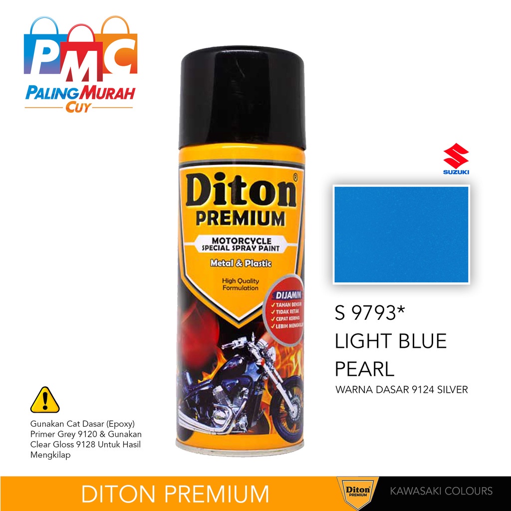 Diton PREMIUM 9793 Light Blue Pearl Cat Semprot /Pylox/Samurai/Helm