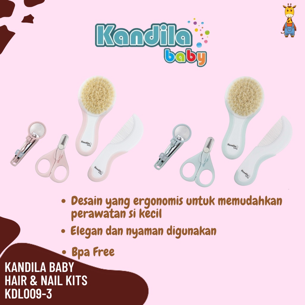 Kandila Baby Hair &amp; Nail Kits KDL009-3 - Sisir Bayi