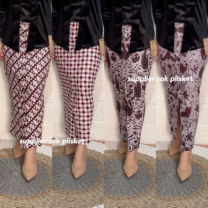 ROK SPAN / SEPAN BATIK WIRU bahan JARIK KATUN