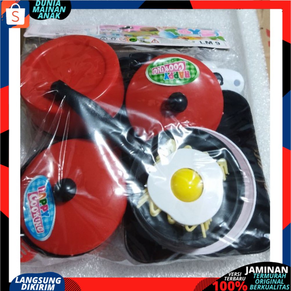 PROMO MAINAN ANAK MASAK MASAKAN MIE TELOR CEPLOK LM9 MAINAN KOMPOR ANAK PEREMUPAN SNI