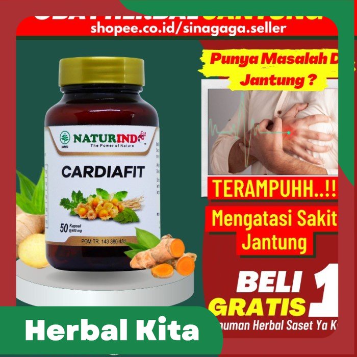 

Obat Herbal Jantung Bengkak Berdebar Koroner Lemah Cardiafit Naturindo - Cardiafit