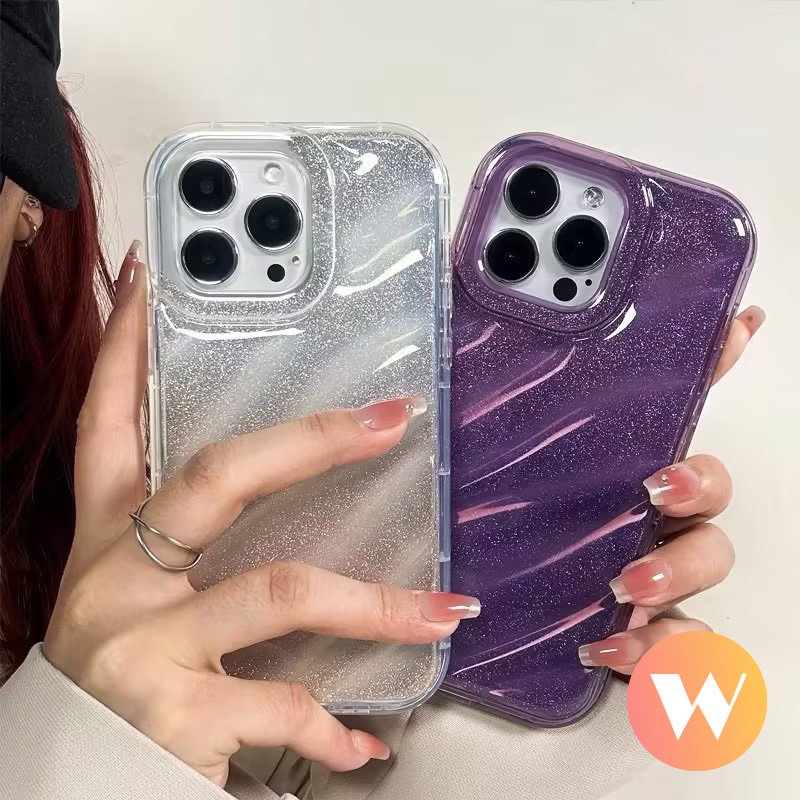 3D Stereo Corrugation Pattern Fantasy Starry Sky Case Compatible for IPhone 6S 6 7 8 Plus 11 13 12 14 Pro Max X XS MAX SE 2020 7Plus XR Luxury Laser Card Gradient Color Soft Cover