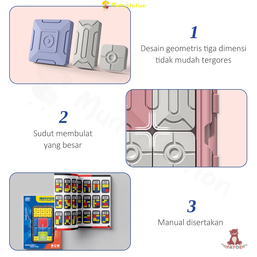 Mumustation Puzzle Geser Anak Huarong Road Games Edukasi Mainan Anak