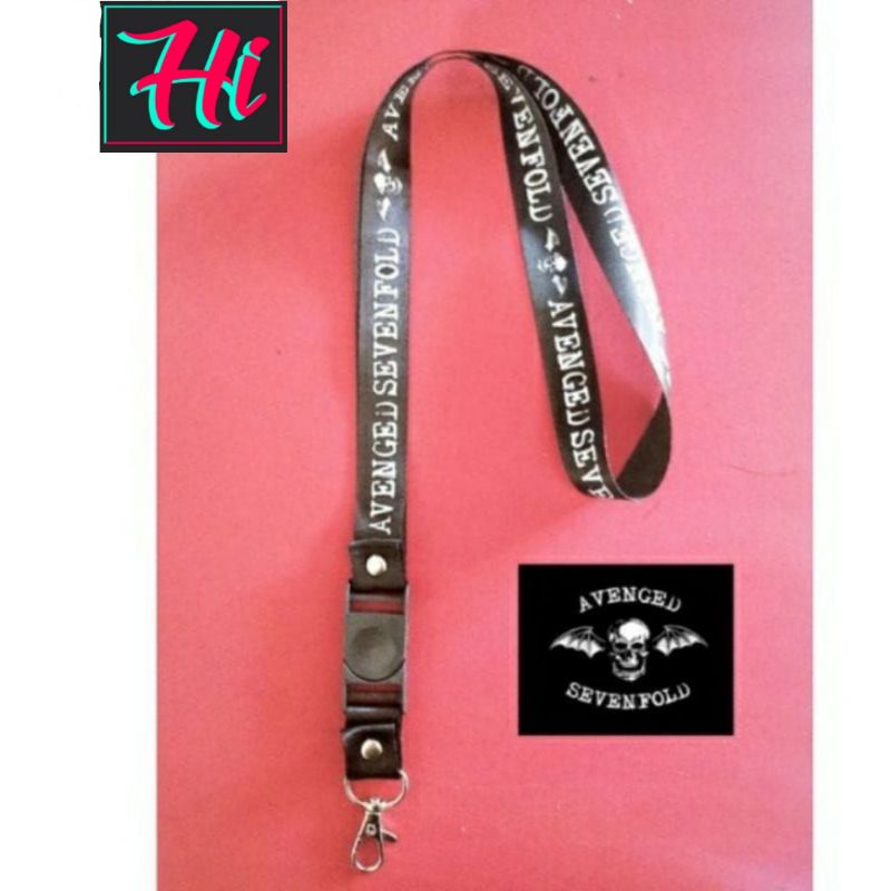 

lanyard AVENGED SEVENFOLD lanyard band rock gantungan kunci name tag id card kartu nama / tali lanyard gantungan leher vans fullprint