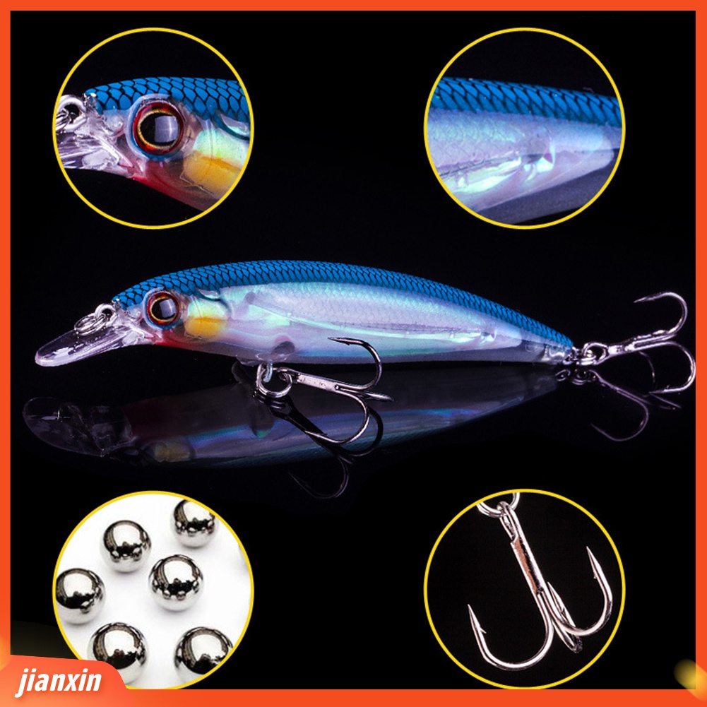 (In Stock) 11 cm Luminous Fishing Wobblers Ikan Kecil Buatan Umpan Umpan Tackle Tool