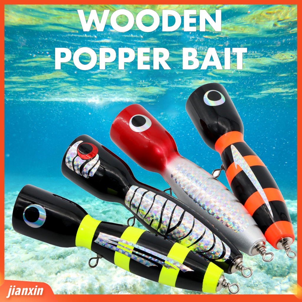 (In Stock) Umpan Ikan Vibrant Warna Merampingkan Desain Umpan Kayu Slow Sinking Hard Lure Fishing Tackle Gadget Perlengkapan Memancing