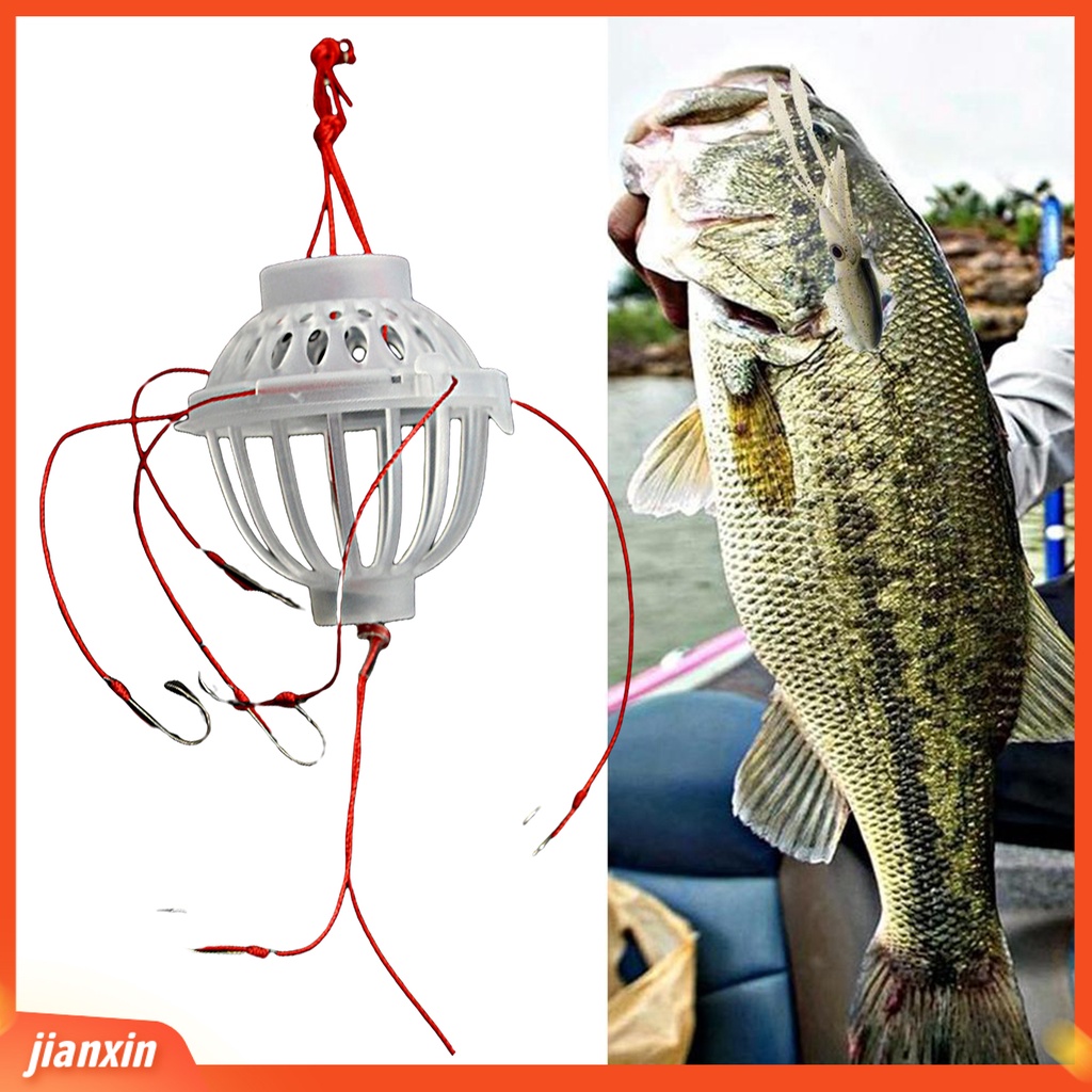 (In Stock) Bighead Carp Fishing Rig Kail Tajam Garis Kuat Umpan Putih Kandang Atraksi Ikan Gurame Perak Tahan Lama Alat Pancing Ikan