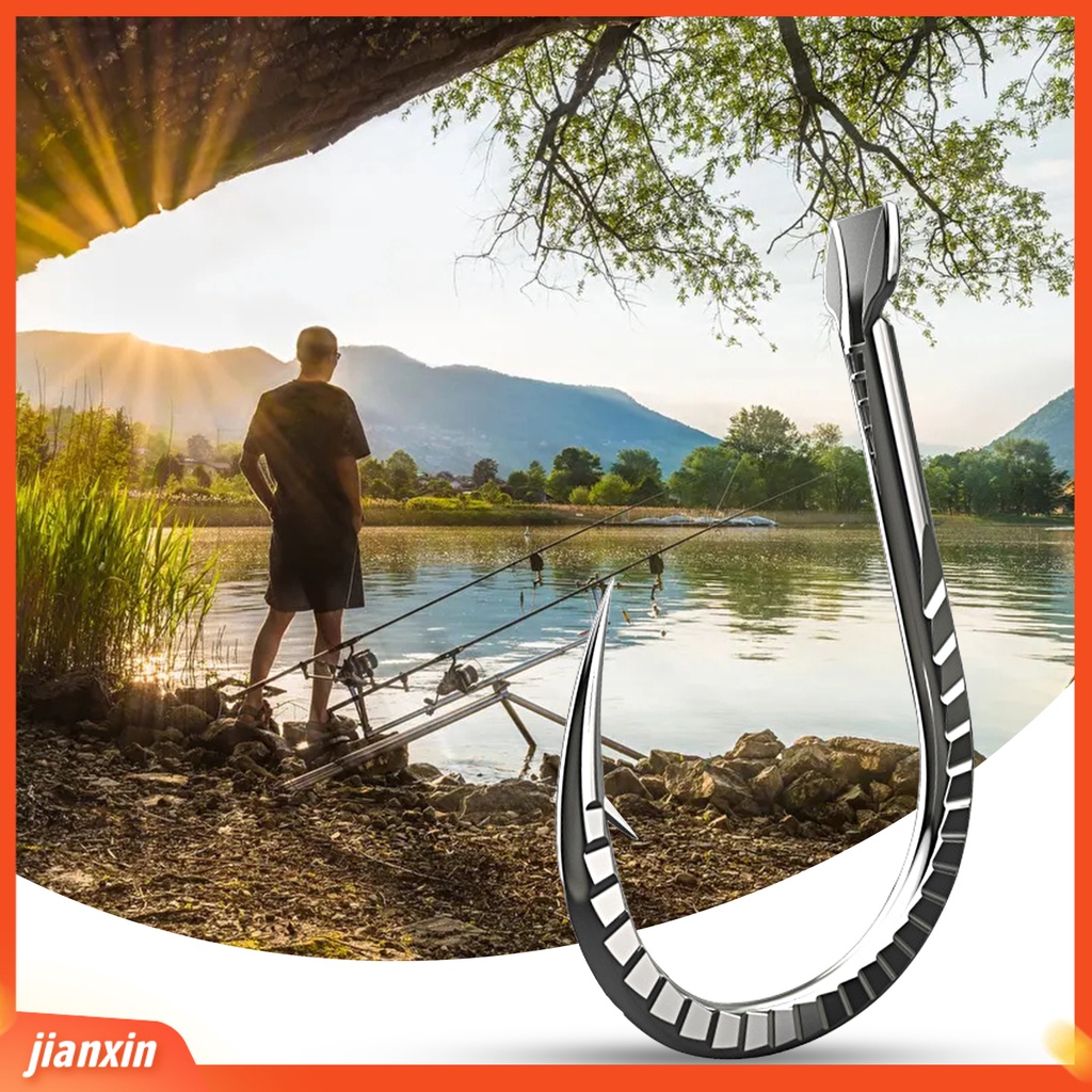 (In Stock) 30Pcs/Set 1-15 Kait Memancing Tajam Tahan Karat Anti-Korosi Titanium Alloy Heavy Duty Barbed Carp Fishing Fishhooks Angling Supplies