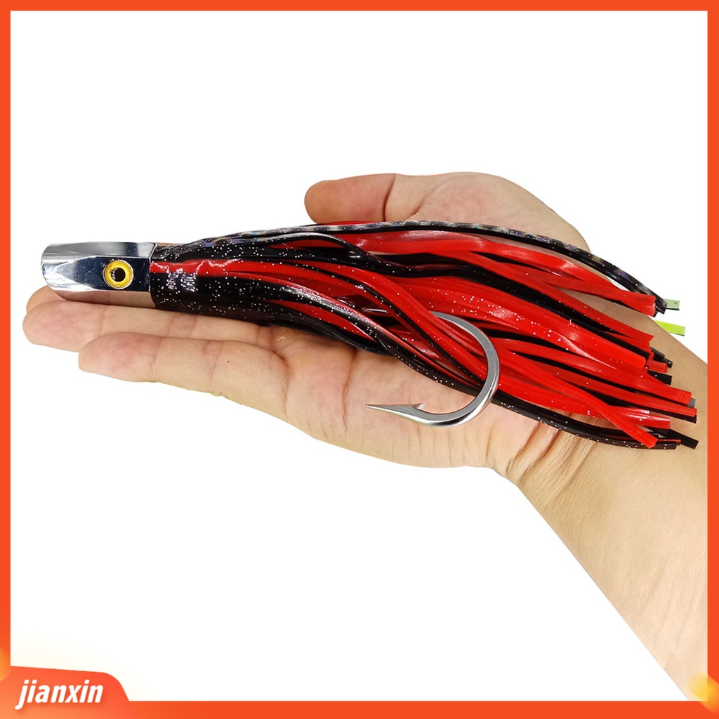 (In Stock) 5Pcs 21cm /90.6g Rok PVC Umpan Buatan Warna Cerah Troli Rok Gurita Umpan Perlengkapan Memancing