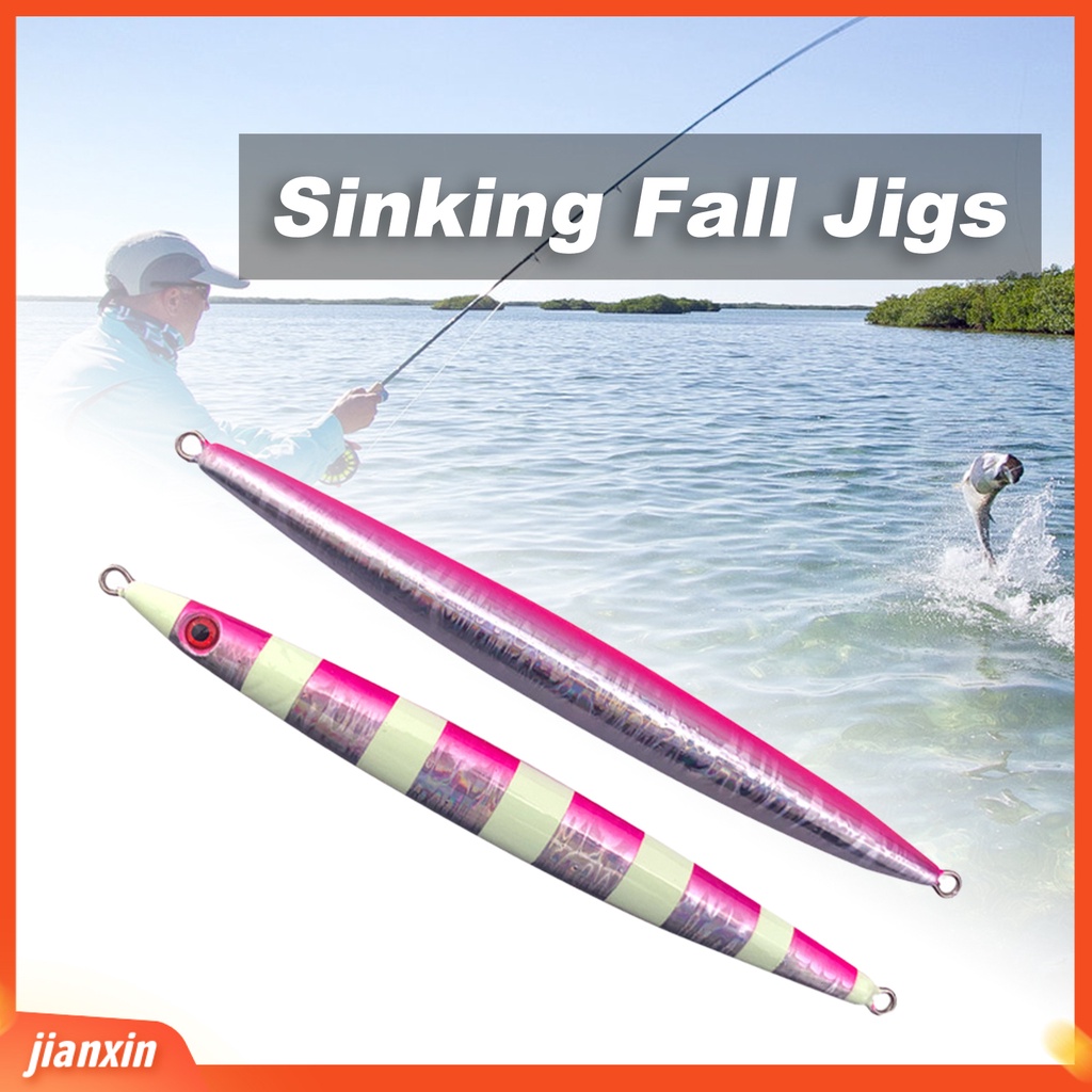 (In Stock) 250g Luminous Fast Slow Sinking Fall Jigs Untuk Angling