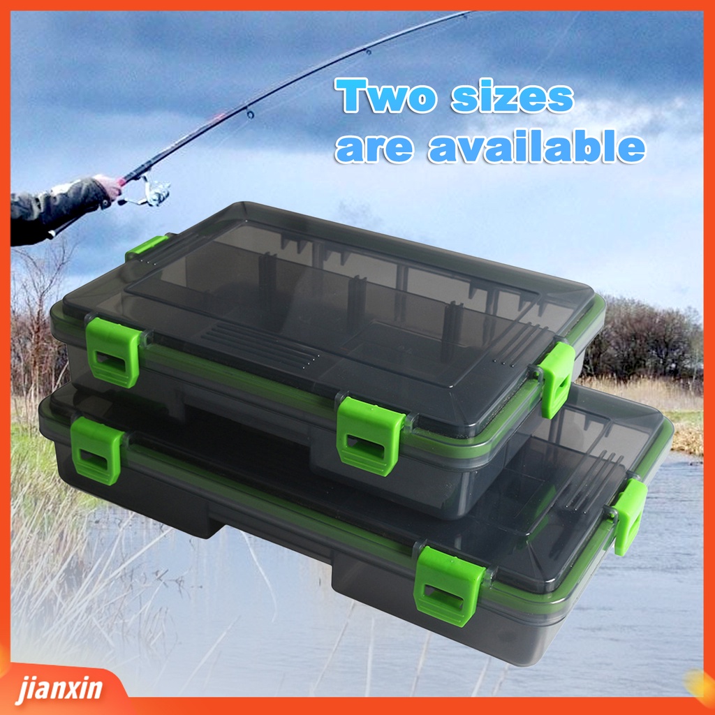 (In Stock) Kotak Umpan Lepas 4kunci Gesper Wadah Penyimpanan Umpan Portabel Pancing Tahan Air Bahan Plastik Untuk Outdoor