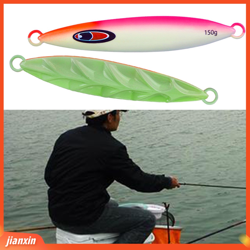 (In Stock) 100g /120g /150g /200g 12.2cm /13cm /14cm /15.2cm Umpan Piring Pancing 3D Slow Shaking Ultra Thin Metal Jigging Fishing Slow Shake Lure Aksesoris Untuk Angling