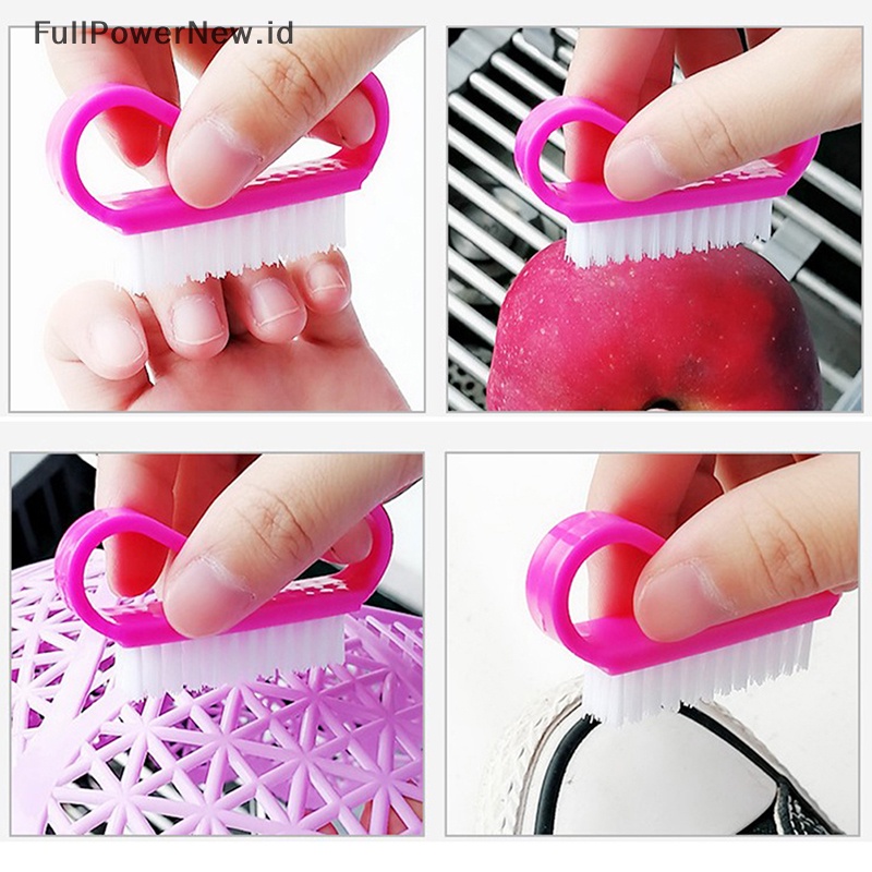 Power Nail Brush Pembersih Kuku Sikat Gosok Kuku Manicure Menghilangkan Debu ID