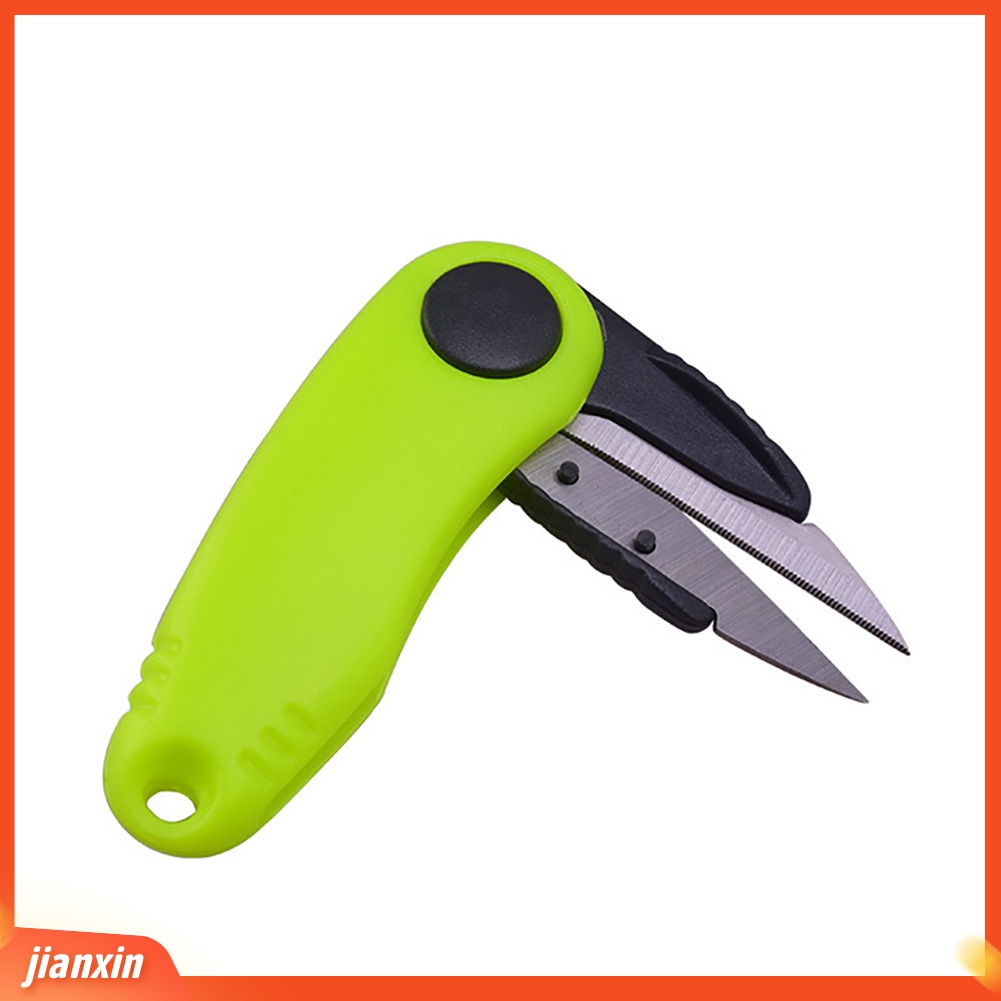 (In Stock) Alat Gunting Pemotong Tali Pancing Lipat Portable Dengan Hook Yang Dapat Ditarik
