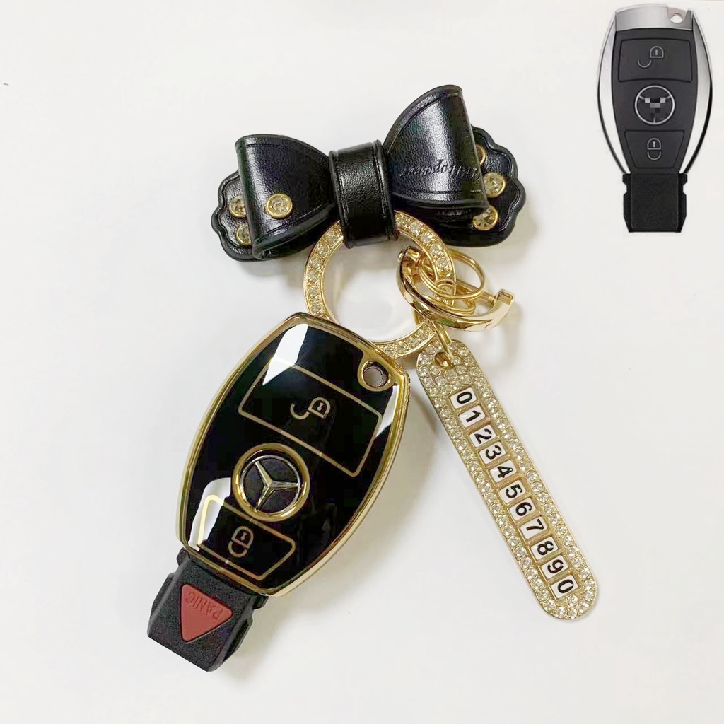 Untuk Mercedes-Benz Update2/3 B remote control key case Pengganti smart key case