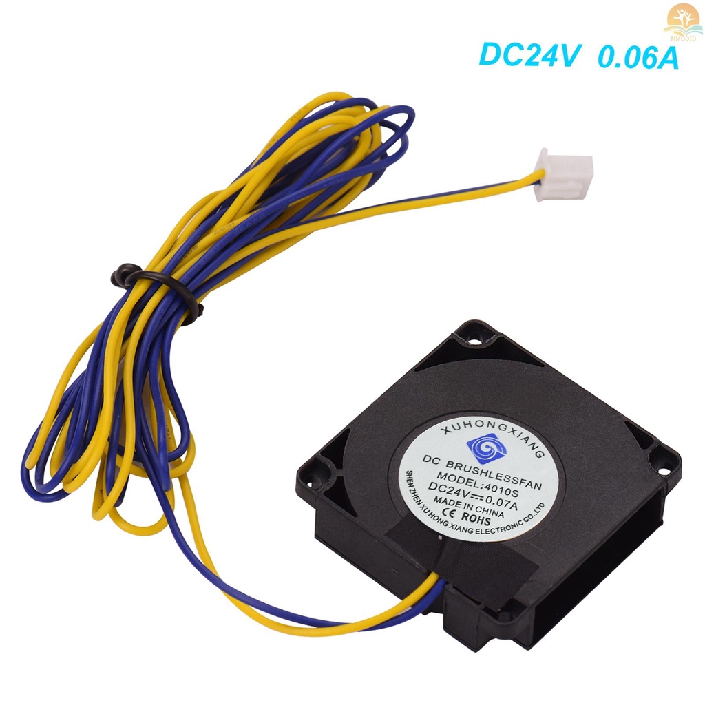 In Stock4010Kipas Blower 40 * 40 * 10mm 24V DC Extruder Hot End Cooling Fan Cooler Kompatibel Dengan Creality Ender 3ender 3 Pro TEVO Tornado 3D Printer