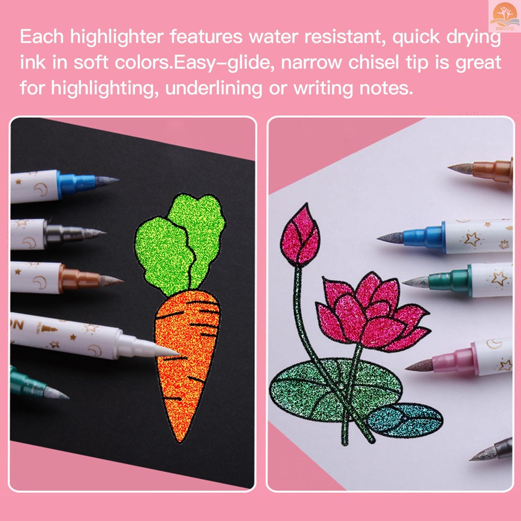 In Stock 10warna Stabilo Set Double Tipped Pulpen Berwarna Felt Tip Spidol Aneka Warna Untuk Guru Dan Siswa Catatan Taking Reading Painting Artis Sketching