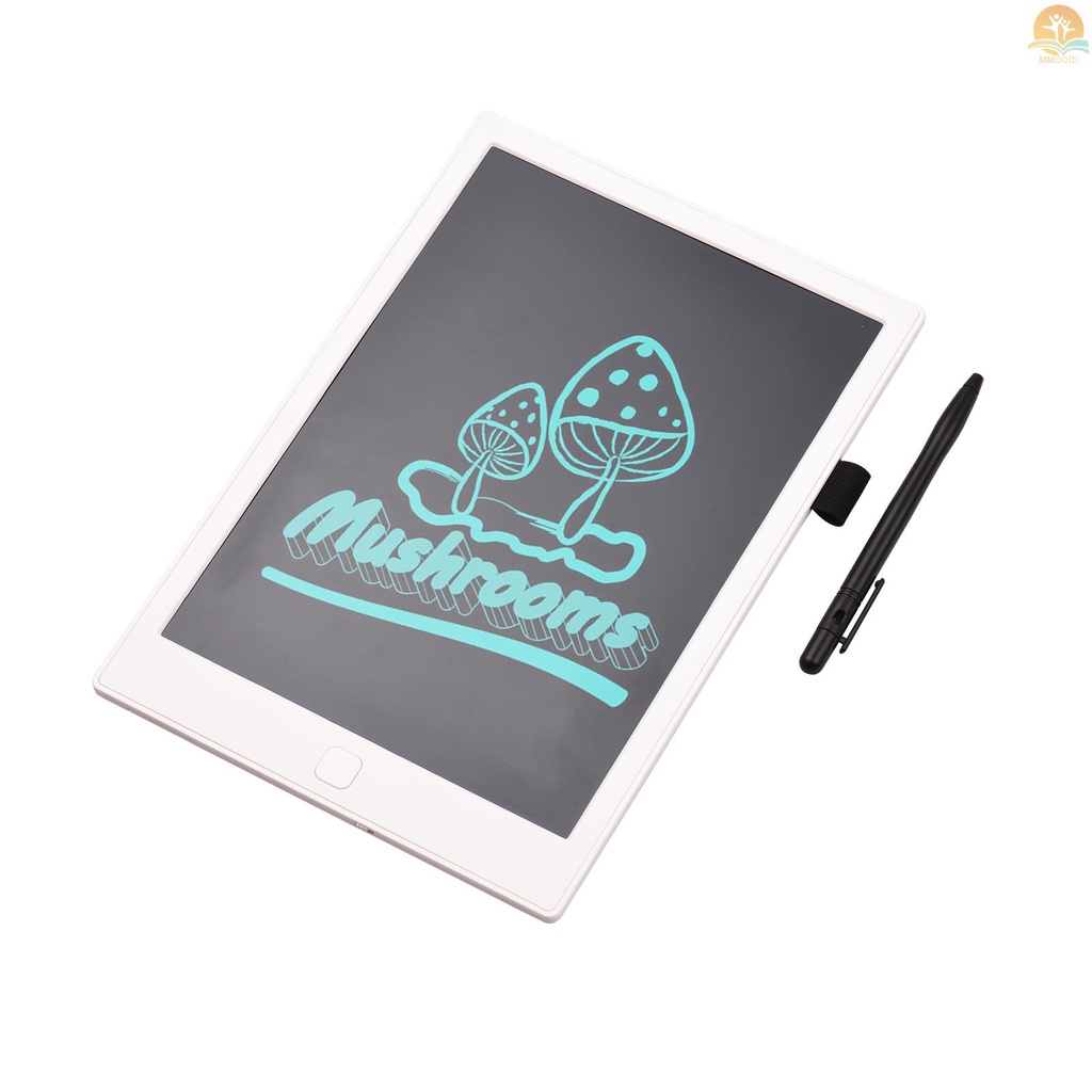 In Stock LCD Writing  10 Inch Monochrome Screen with Stylus Drawing Writing Taking Notes Leaving Messages for Toddlers Boys Girls &amp; Adults White