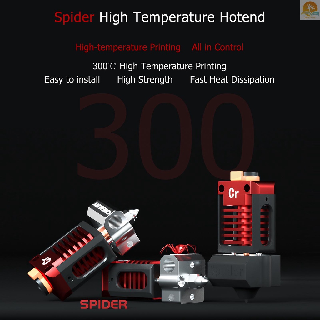 In Stock CREALITY Spider High-temperature Hotend Fast Heating Dissipation Untuk Printer 3D Ender-3 Pro/Ender-3/Ender-3 V2/Ender-5/Ender-2/CR-10 S5/CR-10 /CR-20 Pro Support PLA ABS PE