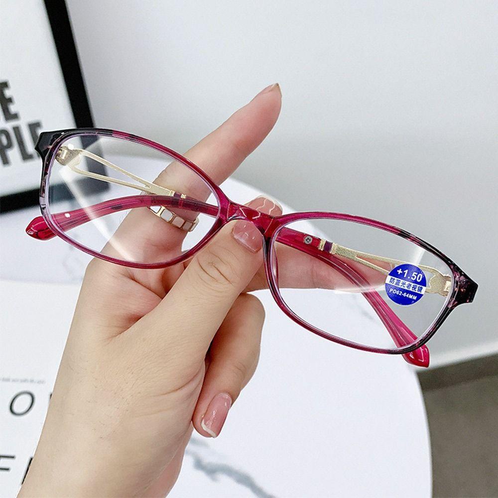 LILY Frame Ultra Ringan, Kacamata Baca Pelindung Mata, Fashion Anti-Cahaya Biru Elegan Kacamata Hiperopia Portabel Untuk Pria Wanita