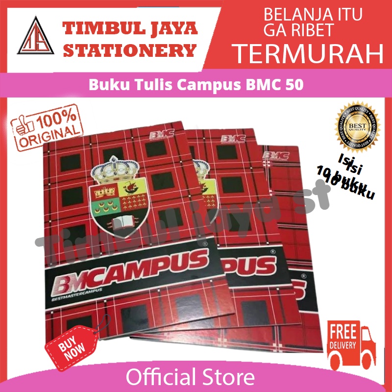 

BMC Buku tulis sekolah campus 1 pack isi 50 lembar 1 pak panjang BMC