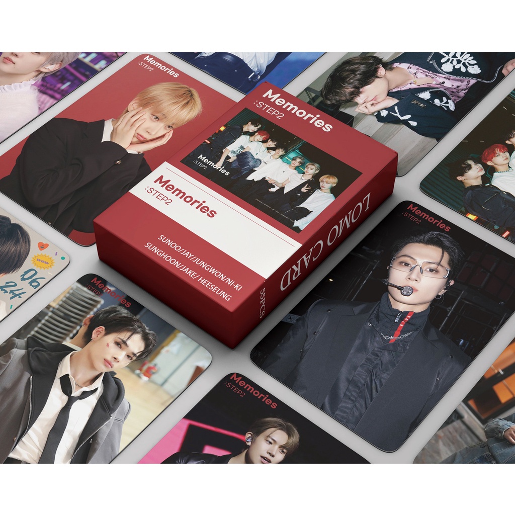 55pcs /box EN-HYPEN Memories: Langkah2 Album Photocards Kartu Lomo ENHYPEN Kpop Postcards