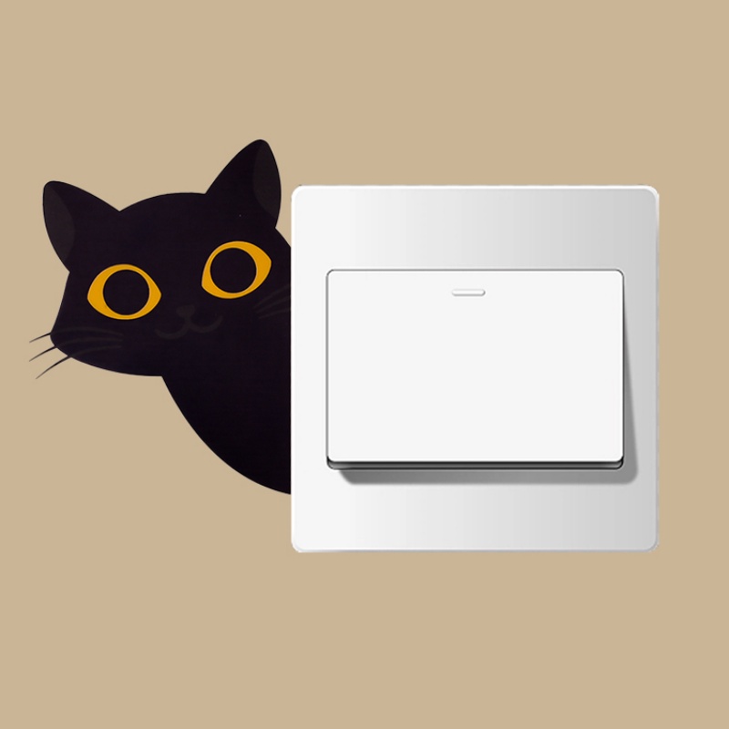 [Fitur] Aplikasi PVC Perekat Diri/Wallpaper Tahan Debu Tahan Air/Stiker Dekorasi Kamar Anak Kelas/Stiker Soket Menyenangkan Halloween/Stiker Saklar Mudah Bongkar Pasang