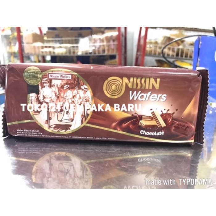 

NISSIN Wafers CHOCOLATE 125 gram | Wafer Biskuit Coklat Cokelat Murah 125g