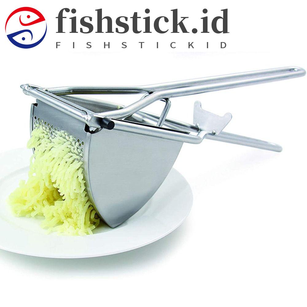 Alat Press Kentang FISHSTICK Lepas Pasang Manual Buah Dapur Sayur Garlic Press