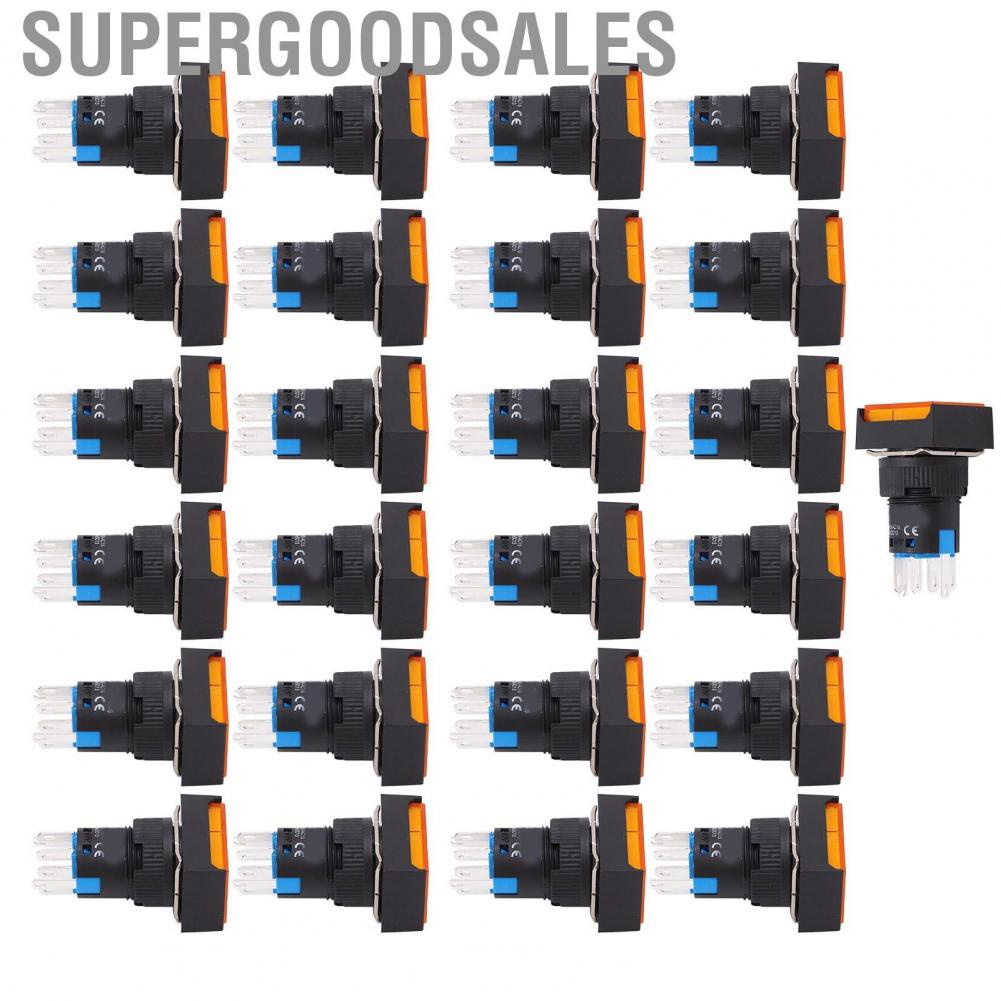 Supergoodsales Momentary Push Button Switch  Self Locking Long Life for Electricity