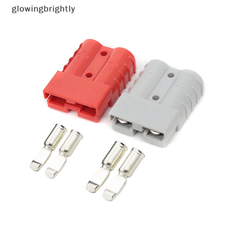 [glowingbrightly] 1pc 600V 50 /120A Anderson Plug Sets Power Quick Connector Dengan Terminal Penutup Topi Anti Debu Untuk Sambungan Trailer Boat Caravan TFX