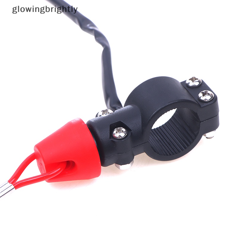 [glowingbrightly] 1pc Motor Kill Stop Switch &amp; Safety Tether Cord Untuk 22mm Stang Scooter Motor Universal TFX