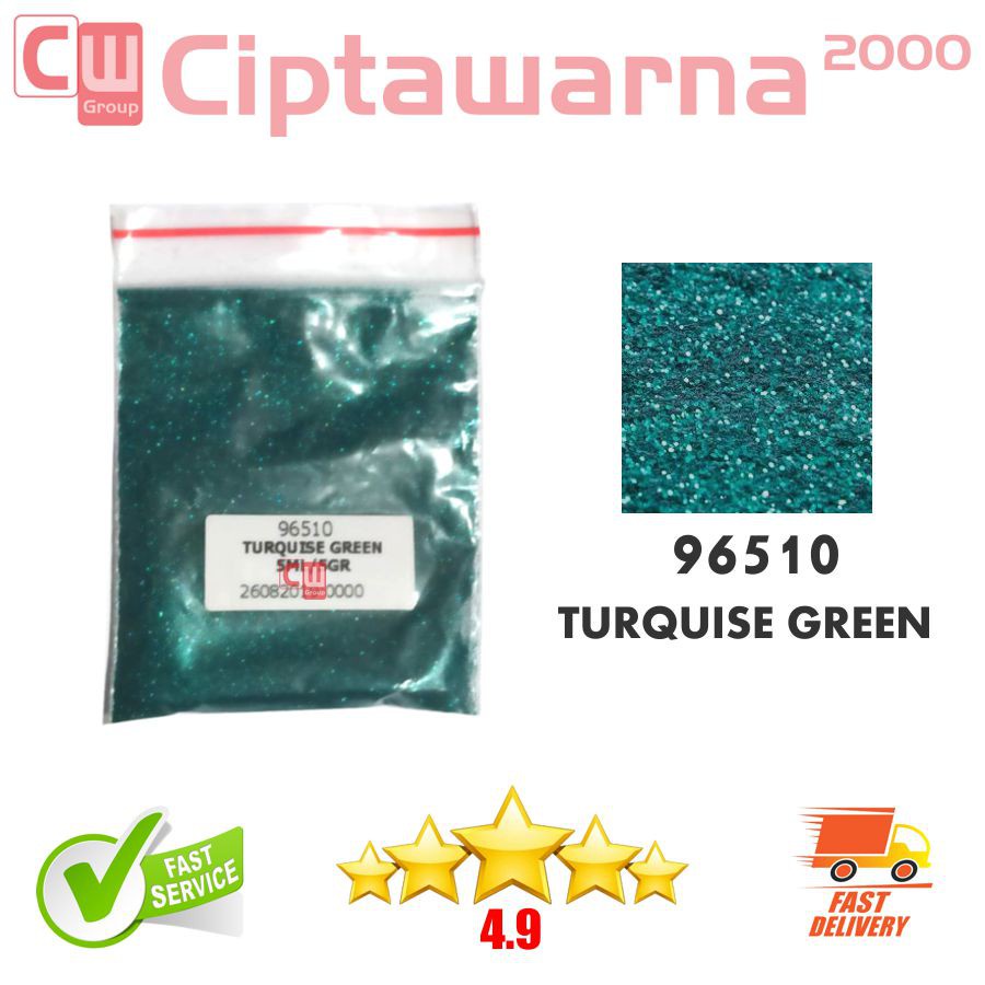 Glitter Tahan UV Aplikasi cat motor mobil 5ml Gliter Turquise Hijau