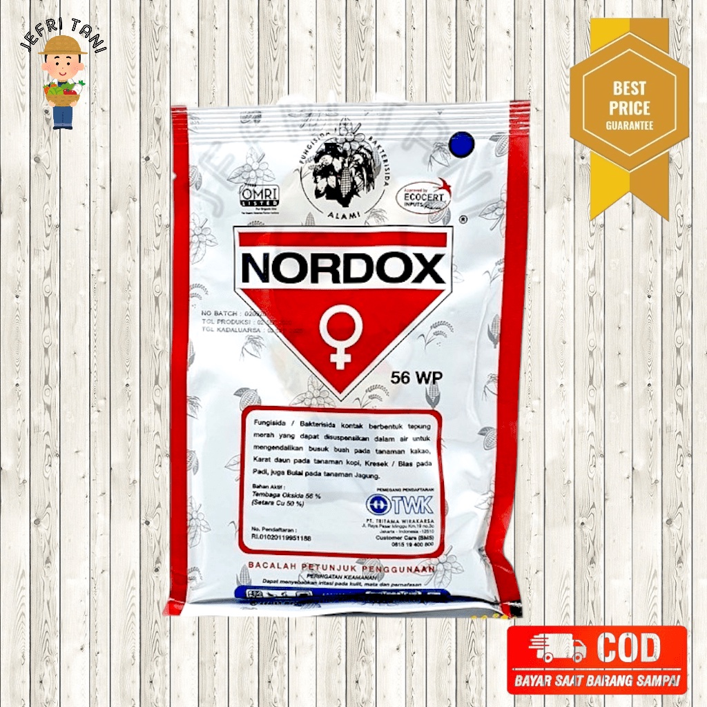 Fungisida Nordox 56 WP 100 gr - Fungisida/Bakterisida Alami