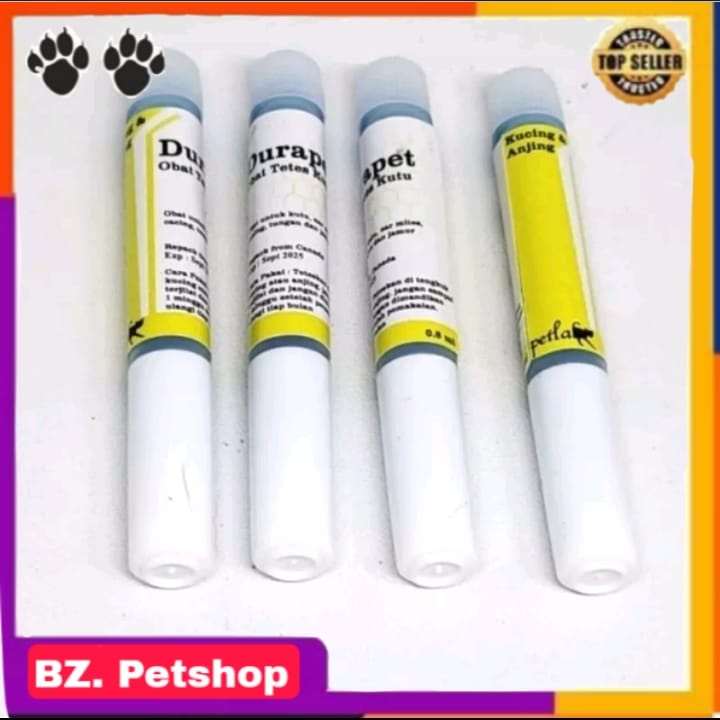 bz petshop Obat Tetes Kutu Kucing Durapet Obat Kutu Earmites Tungau Jamur Durapet