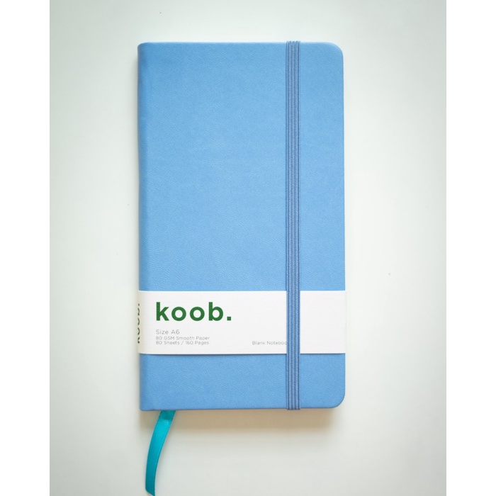 

A601 Koob. Notebook A6+ Buku Tulis Polos / Plain Agenda Jurnal Diary - Hitam