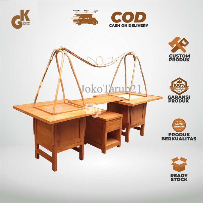 Gerobak Soto Pikul/Rombong Soto Kayu/Grobak Usaha Makanan Soto Kwali - Kayu Mahoni, Sahabat murah