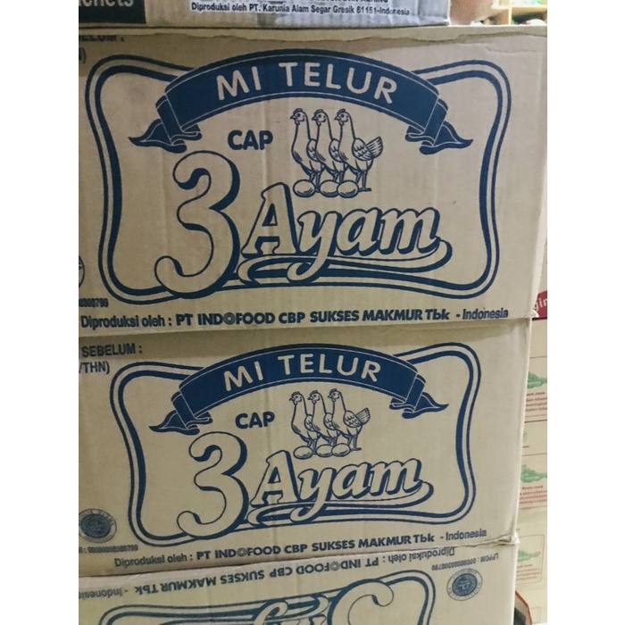 

mie teur cap 3 ayam 200gr mi teor 1 dus isi 20 - Reguer