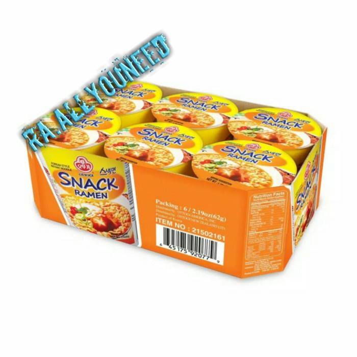 

Snack Ramen Cup (62gr @ 6cup)