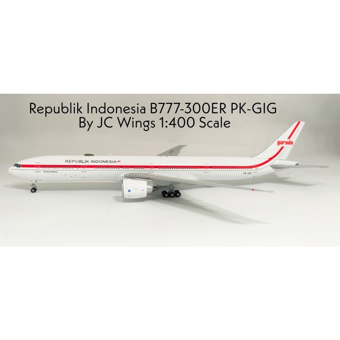 SALE Republik Indonesia B777-300ER PK-GIG normal flap By JCWings 1:400Scale Termurah