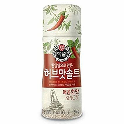 

Beksul Seasoning Herb Salt Spicy 50gr Garam Korea