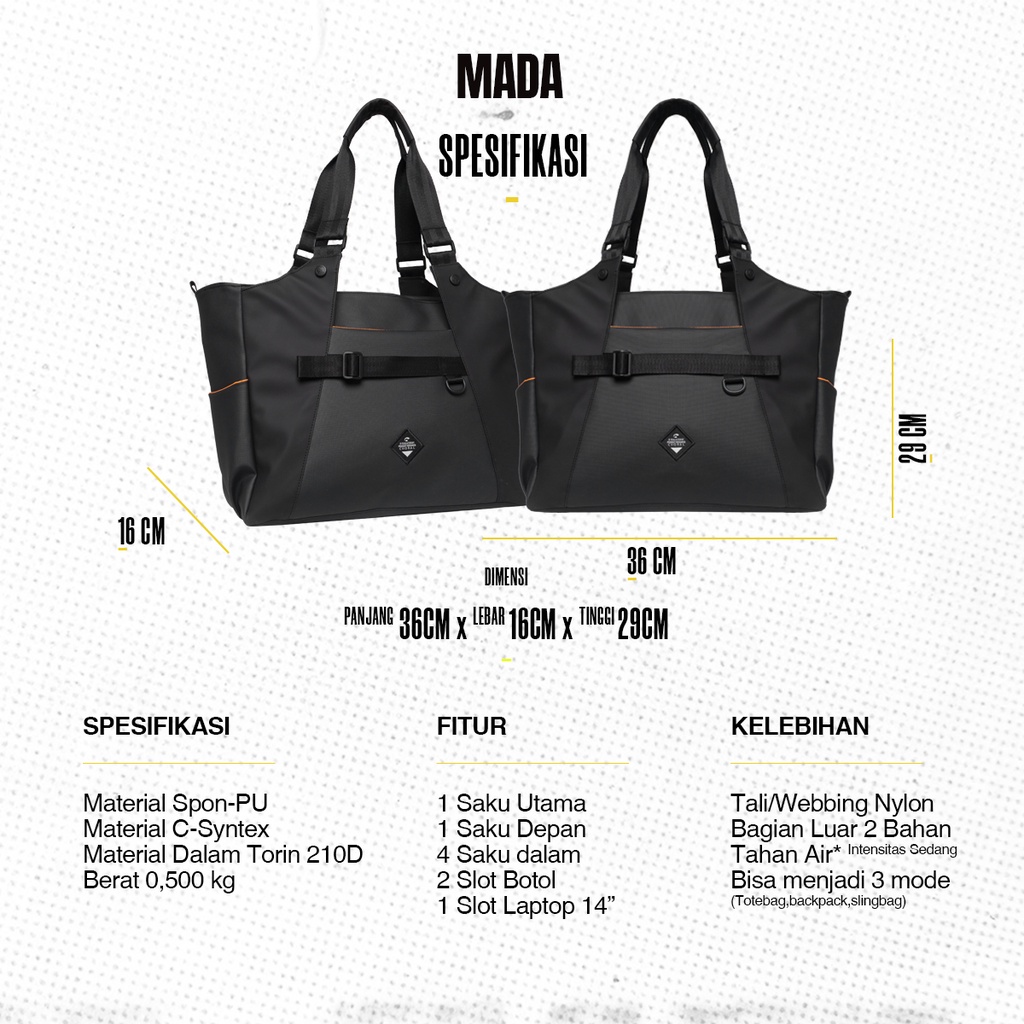 CHORAL MADA TOTEBAG | BACKPACK | SLINGBAG