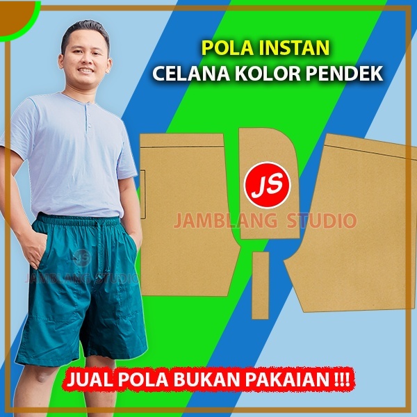 Pola Instan Celana Kolor Pendek Dewasa | Aneka Pola